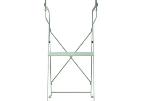 Masă de grădină pliantă Mint deschis Ø50x71 cm Oțel - 4/5