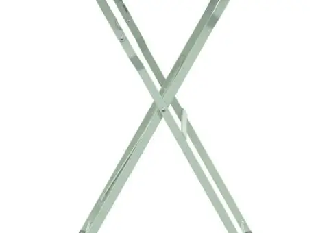 Masă de grădină pliantă Mint deschis Ø50x71 cm Oțel - 5/5