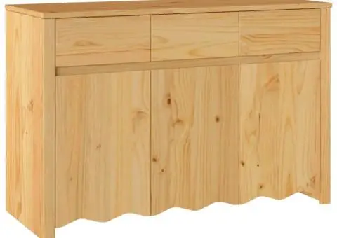 Dulap "DRAMMEN", 114x43x75,5 cm, lemn masiv de pin - 2/5