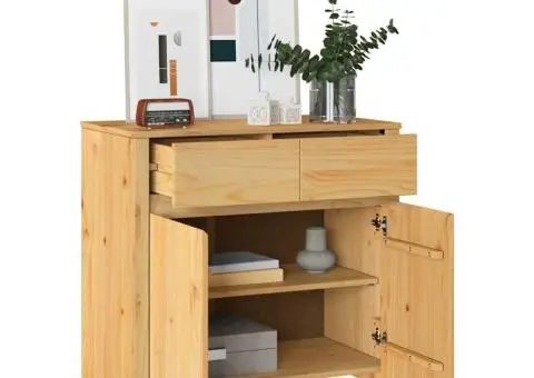 Dulap "DRAMMEN", 79x43x75,5 cm, lemn masiv de pin - 3/5