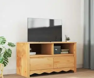 vidaXL Dulap TV "DRAMMEN", 99x43x55 cm, lemn masiv de pin