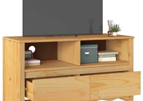 Dulap TV "DRAMMEN", 99x43x55 cm, lemn masiv de pin - 3/5