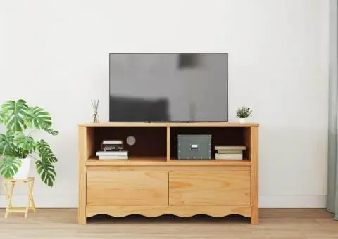 Dulap TV "DRAMMEN", 99x43x55 cm, lemn masiv de pin - 4/5