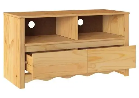 Dulap TV "DRAMMEN", 99x43x55 cm, lemn masiv de pin - 5/5