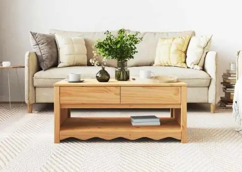 masă de cafea "DRAMMEN" 99x55x45 cm din lemn masiv de pin - 4/5