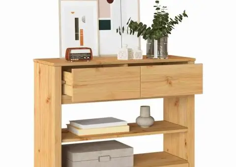 Masă consolă "DRAMMEN", 89,5x37x73 cm, lemn masiv de pin - 3/5