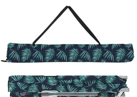 Pat pliabil pentru camping cu geantă de transport model de frunze 600D Oxford - 4/5