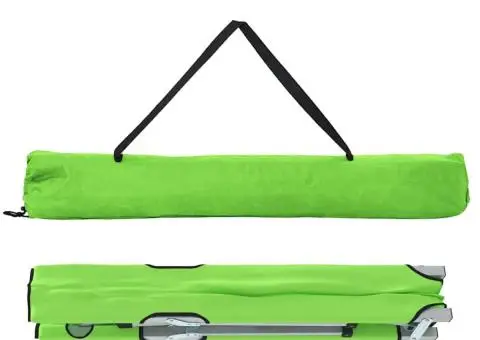 Pat pliabil de camping Verde închis - 5/5