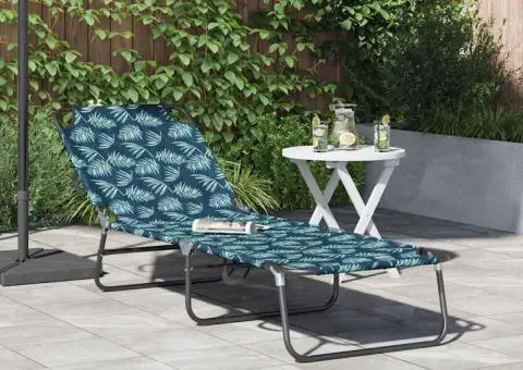 Șezlong pliabil cu model de frunze din 600D Oxford - 1/5