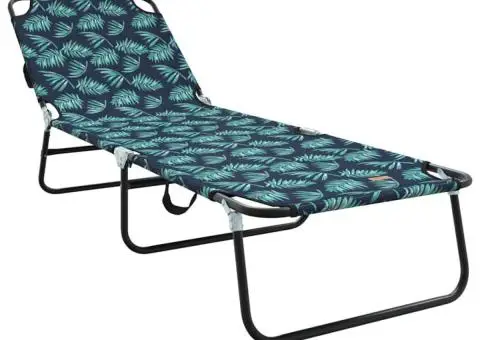 Șezlong pliabil cu model de frunze din 600D Oxford - 2/5