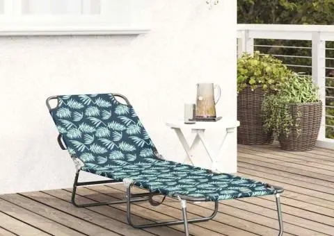 Șezlong pliabil cu model de frunze din 600D Oxford - 3/5