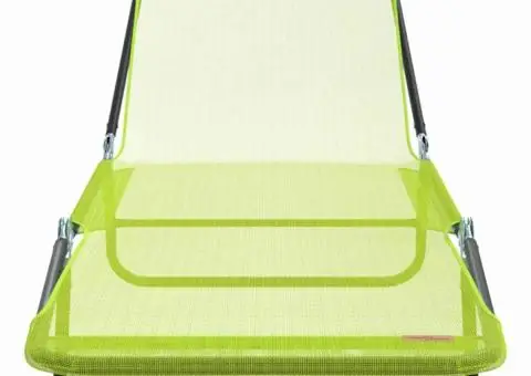 Șezlong pliabil cu suport pentru cap Verde Textilene - 4/5