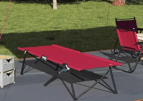 Pat de Soare Pliabil cu Geantă Roșie 600D Oxford - 1/5