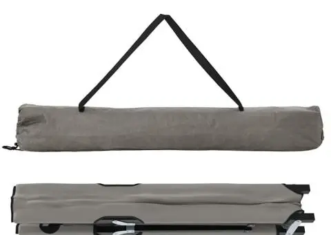 Pat pliabil cu geantă de transport Gri Țesătură Oxford 600D - 4/5