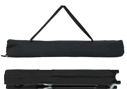 Seturi de paturi pliabile cu genți de transport 2 piese Negru 600D Fabric Oxford - 5/5