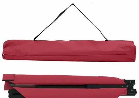 Pat Pliabil de Soare cu Geantă Roșie 600D Oxford Fabric - 4/5