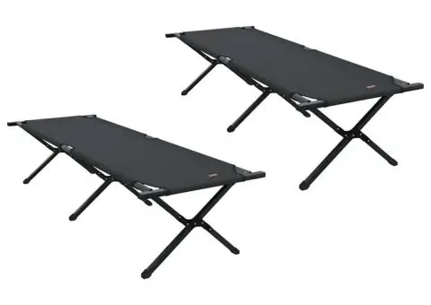 Paturi pliabile pentru soare 2 piese cu geantă de transport Negru 600D Oxford - 2/5