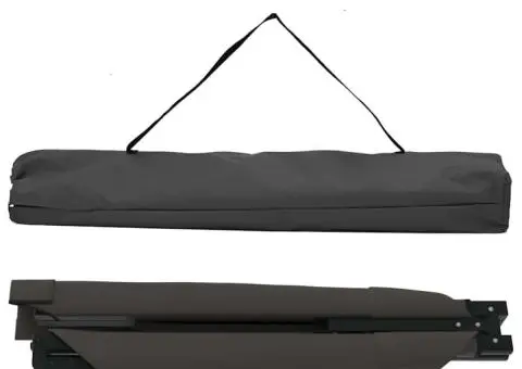 Paturi pliabile pentru soare 2 piese cu geantă de transport Negru 600D Oxford - 5/5