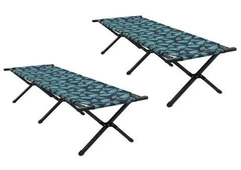 Pat Pliabil 2 buc cu geantă de transport Model cu frunze 600D Oxford Fabric - 2/5