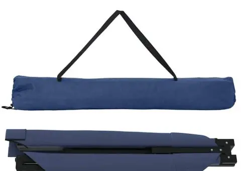 Pat pliabil pentru soare cu geantă de transport Albastru 600D Oxford Fabric - 4/5