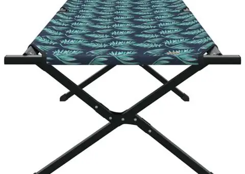 Pat pliabil cu husă, model cu frunze, țesătură Oxford 600D - 3/5