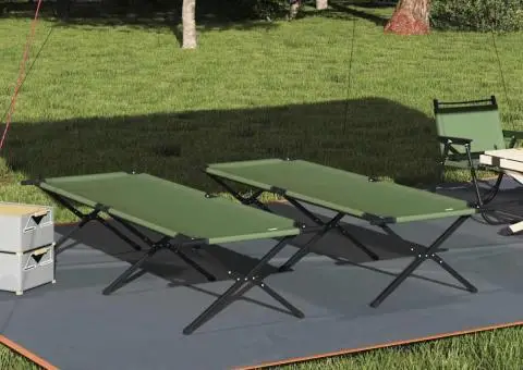 Paturi de Soare 2 buc cu Geantă de Transport Galben Amy 600D Oxford Fabric - 1/5