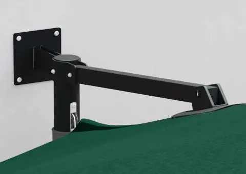 Parasol de grădină pentru montat pe perete, verde, de 250 cm de la - 3/5