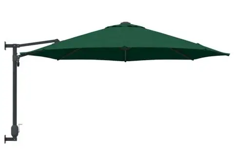 Parasol de grădină pentru montat pe perete, verde, de 250 cm de la - 5/5