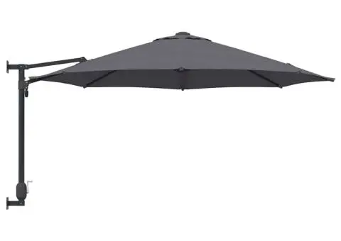 Parasol de Grădină Montat pe Perete Antracit 250 cm - 5/5