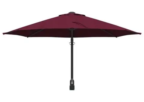 Umbra de grădină montată pe perete, roșie Bordeaux, 250 cm de la - 4/5