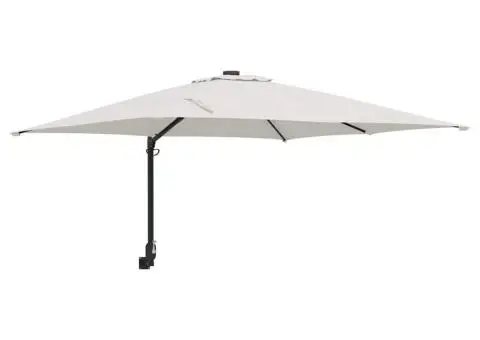 Parasol de grădină fixat pe perete , nisip, 247 cm - 2/5