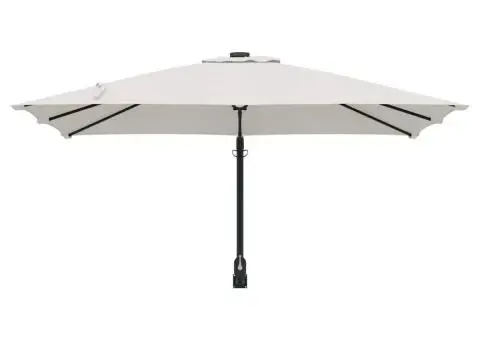 Parasol de grădină fixat pe perete , nisip, 247 cm - 4/5