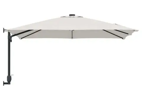 Parasol de grădină fixat pe perete , nisip, 247 cm - 5/5