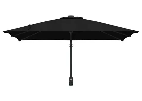 Parasol de grădină montat pe perete , negru, 247 cm - 4/5