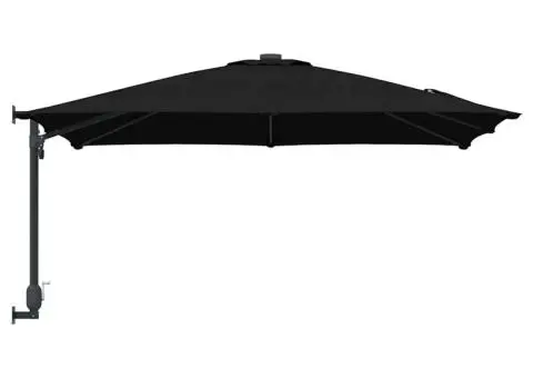 Parasol de grădină montat pe perete , negru, 247 cm - 5/5