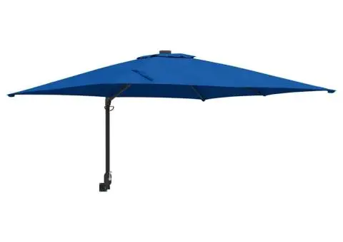 Parasol Montat pe Perete în Albastru Azure, 247 cm - 2/5