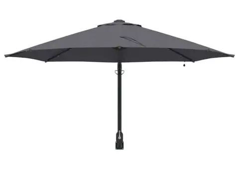 Umbrela de grădină montată pe perete cu LED-uri antracit 248 cm - 4/5