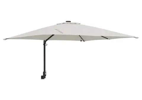 Parasol de Grădină Nisipiu 248.5 x 247.5 x 160 cm țesătură - 2/5