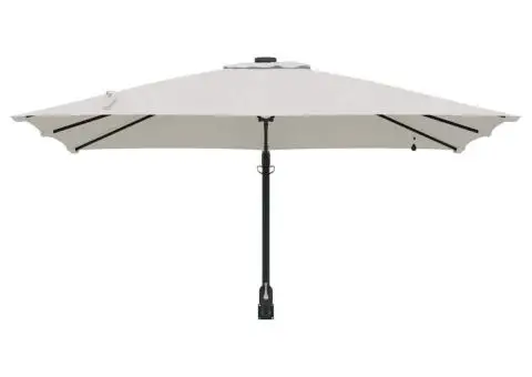 Parasol de Grădină Nisipiu 248.5 x 247.5 x 160 cm țesătură - 4/5