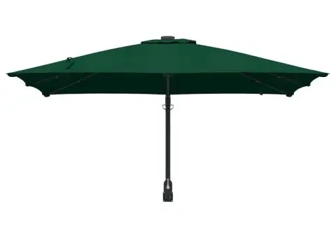 Parasol de Grădină Verde 248.5 x 247.5 x 160 cm țesătură - 4/5