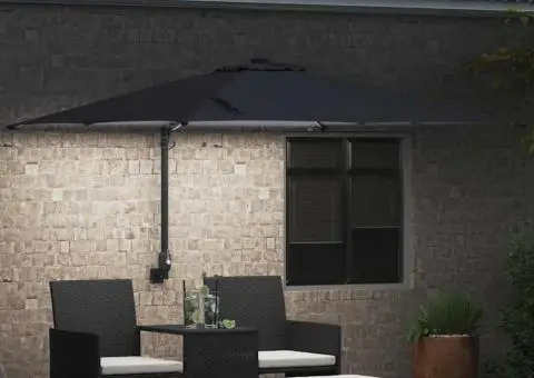 Parasol de Grădină Antracit 248.5 x 247.5 x 160 cm țesătură - 3/5