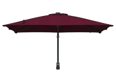 Parasol de Grădină Roșu bordo 248.5 x 247.5 x 160 cm țesătură - 4/5