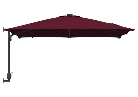 Parasol de Grădină Roșu bordo 248.5 x 247.5 x 160 cm țesătură - 5/5