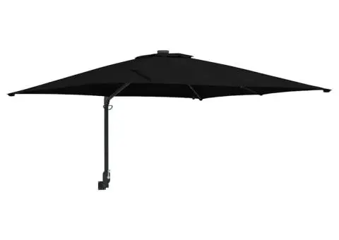 Parasol de Grădină Negru 248.5 x 247.5 x 160 cm țesătură - 2/5