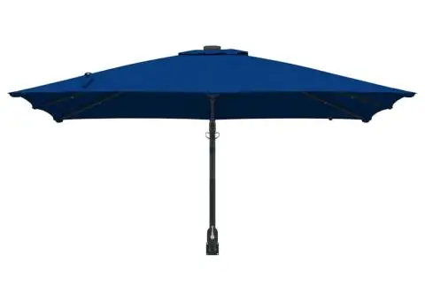 Parasol de Grădină Albastru azur 248.5 x 247.5 x 160 cm - 4/5