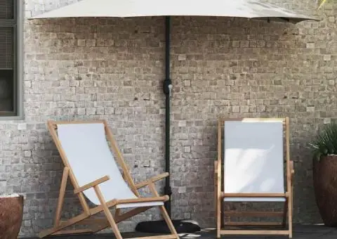 Parasol de Grădină Nisipiu 294 x 150 x 223 cm țesătură - 1/5