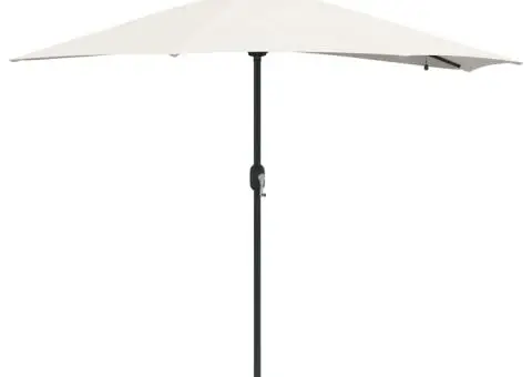 Parasol de Grădină Nisipiu 294 x 150 x 223 cm țesătură - 2/5