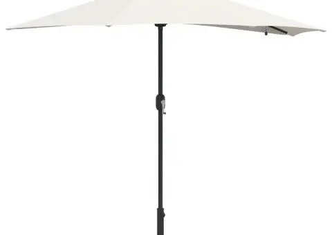 Parasol de Grădină Nisipiu 294 x 150 x 223 cm țesătură - 3/5