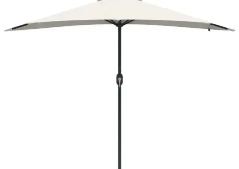 Parasol de Grădină Nisipiu 294 x 150 x 223 cm țesătură - 5/5