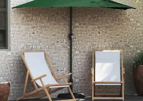 Parasol de Grădină Verde 294 x 150 x 223 cm țesătură - 1/5